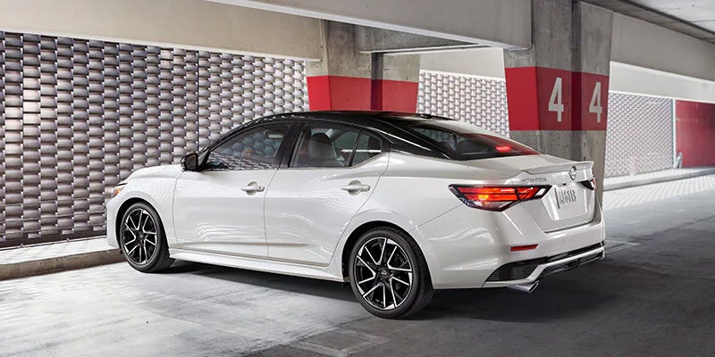 2025 Nissan Sentra at Nissan of Canton rear view in white