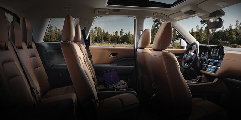 2025 Nissan Pathfinder at Nissan of Canton front and rear seats