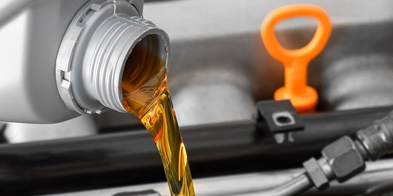 Nissan of Canton in Canton MI oil pouring into engine